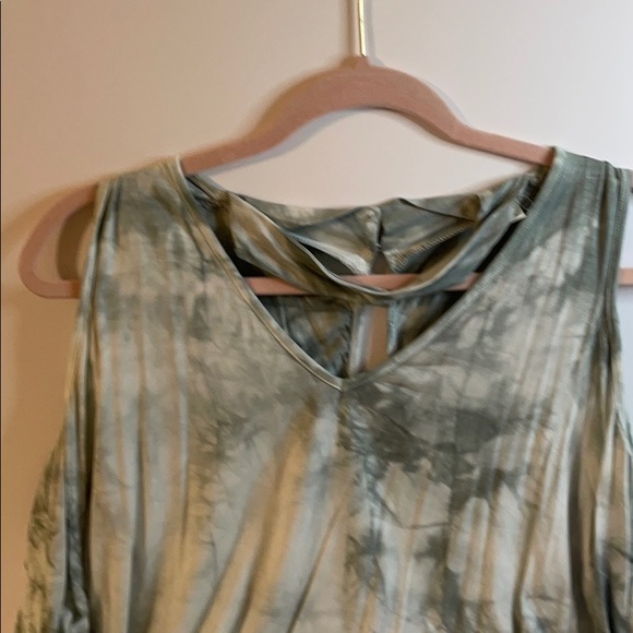 Grey Tie dye‎ top Size Large - Picture 2 of 4